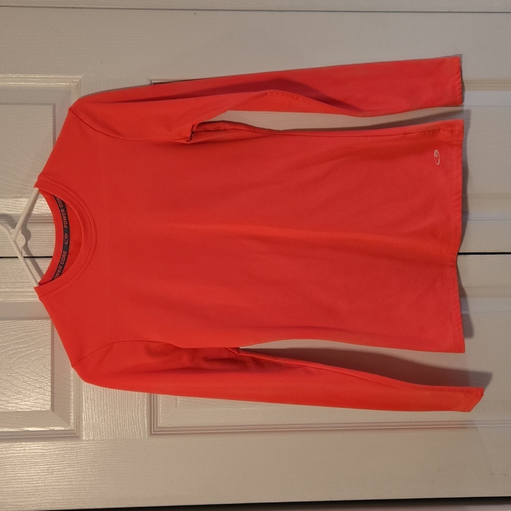 Bright Pink Long Sleeve Workout Top